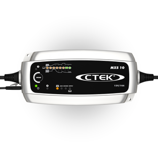 CTEK MXS 10 battery charger on a white background